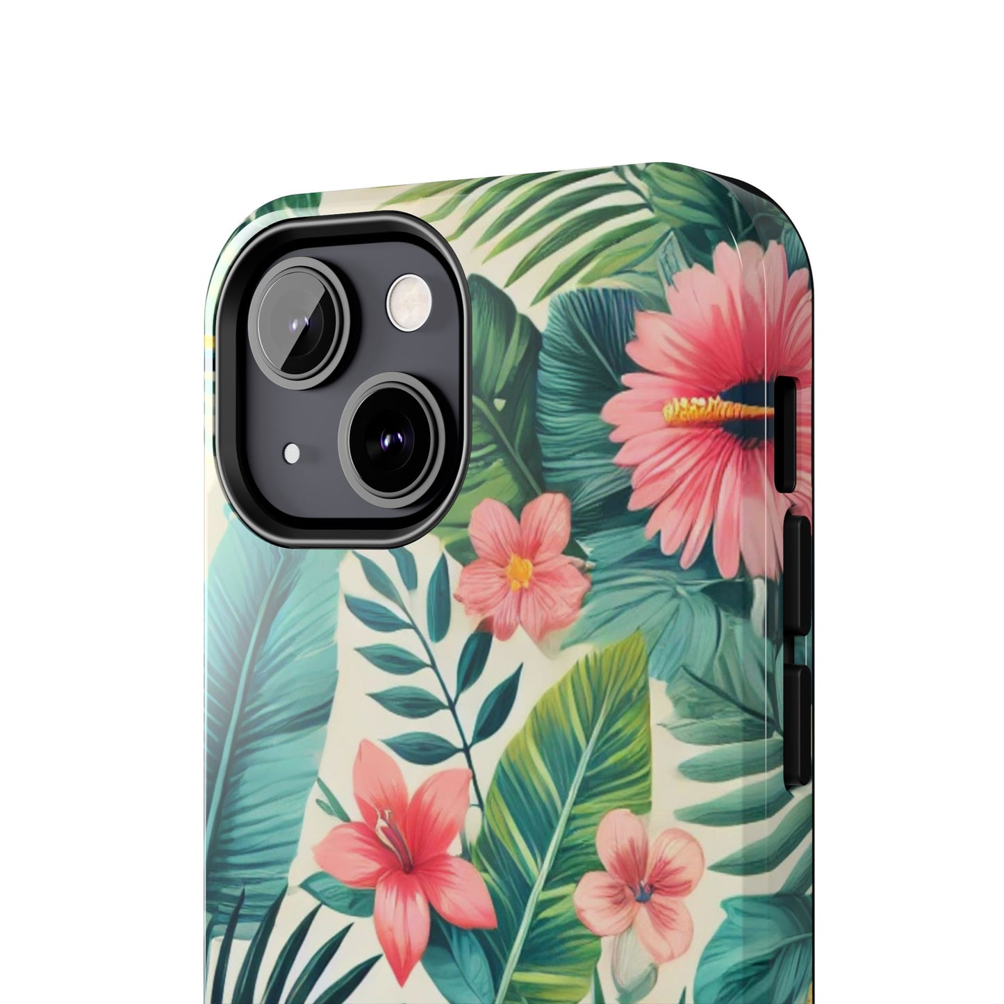 Tropical Paradise iPhone Case 🌺 | Vibrant Jungle Design, Shockproof Protection for iPhone 16 to 12 Pro Max