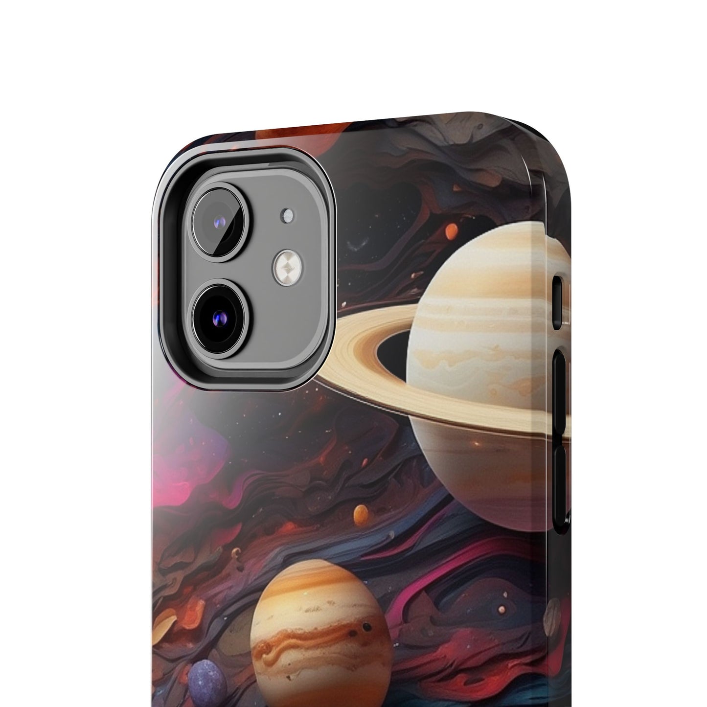 Galaxy Planet iPhone Case 🌌 | Cosmic Design, Shockproof Protection for iPhone 16 to 12 Pro Max